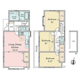 3LDK house in Fujimi