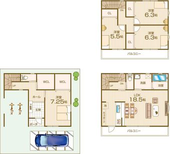 4LDK house in Tsurumi Ward