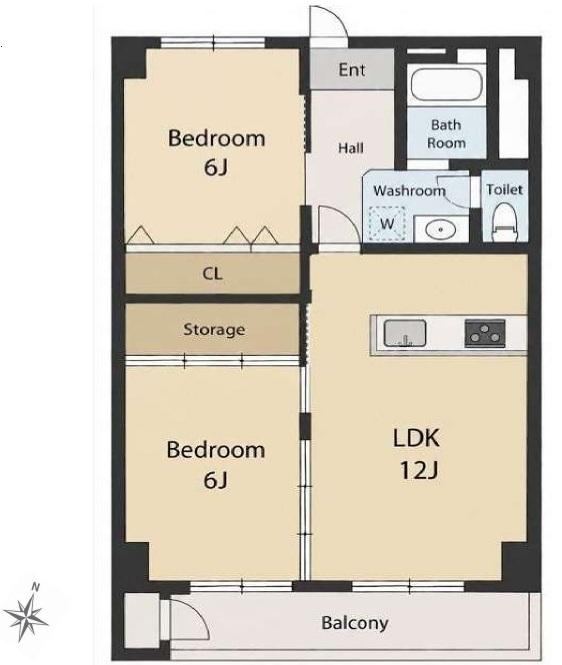 2LDK apartment in Totsuka Ward, Yokohama, Kanagawa - Photo 1