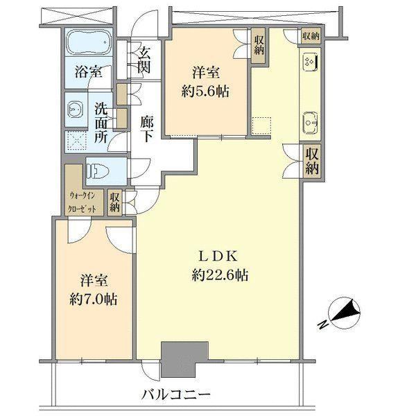 2LDK apartment in Nishi Ward, Osaka - Photo 1