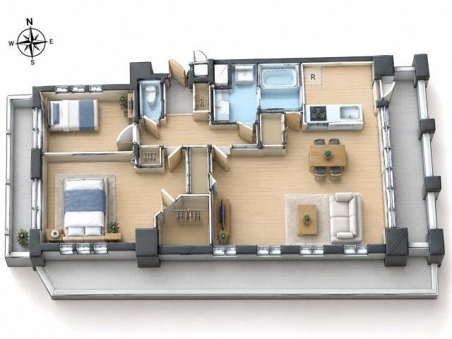 2LDK apartment in Naka Ward, Nagoya, Aichi - Photo 1