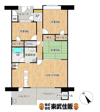 3LDK apartment in Shunan