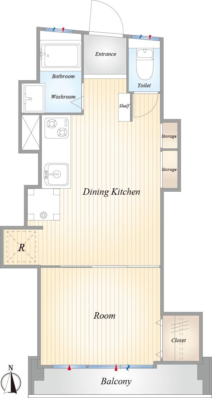 1DK apartment in Shinjuku Ward, Tokyo - Photo 1