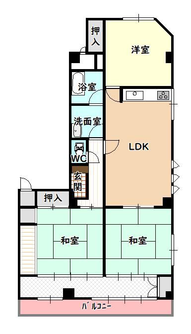 3LDK apartment in Minami Ward, Hiroshima - Photo 1