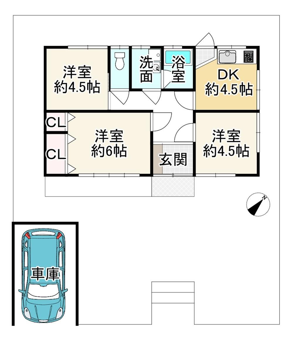 3DK house in Tondabayashi, Osaka - Photo 1