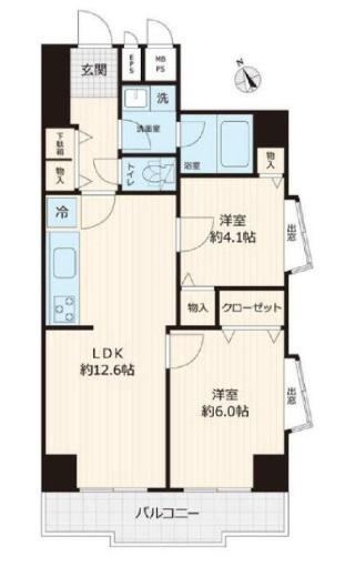 2LDK apartment in Sumida Ward, Tokyo - Photo 1