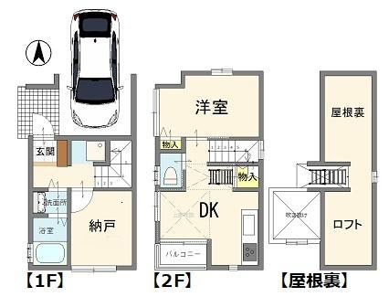 1DK+S house in Katsushika Ward, Tokyo - Photo 1