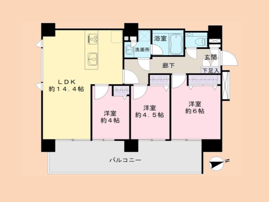 3LDK apartment in Machida, Tokyo - Photo 1