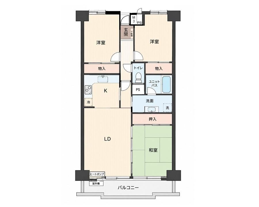 3LDK apartment in Hiratsuka, Kanagawa - Photo 1