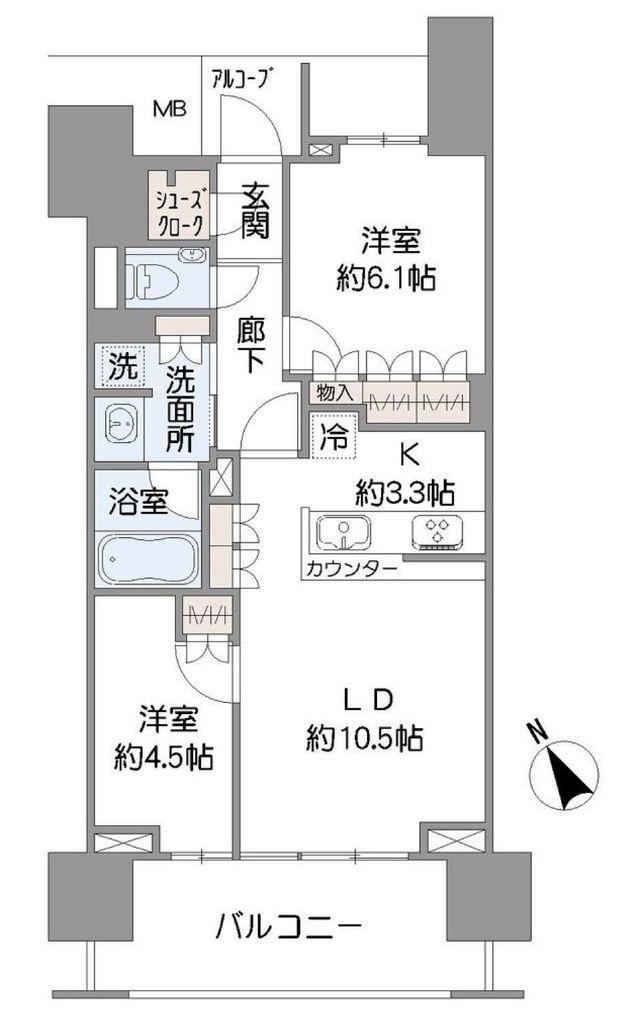 2LDK apartment in Nakano Ward, Tokyo - Photo 1