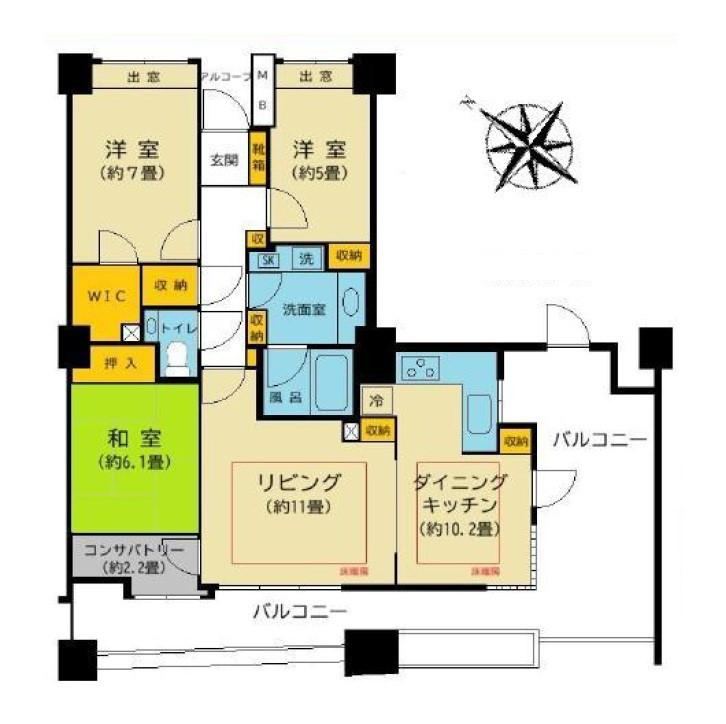 3LDK apartment in Naka Ward, Yokohama, Kanagawa - Photo 1