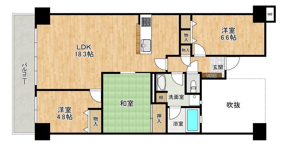 3LDK apartment in Akashi, Hyogo - Photo 1