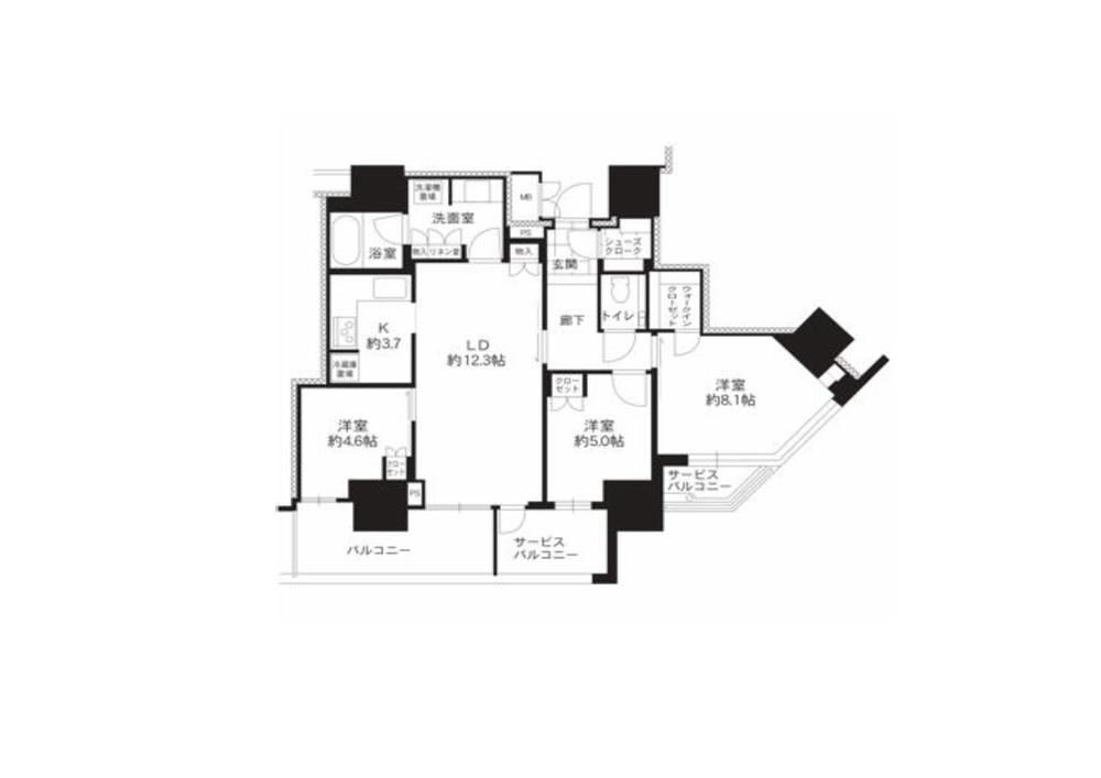 3LDK apartment in Chuo Ward, Osaka - Photo 1