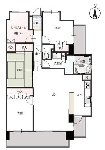3LDK apartment in Kita Ward