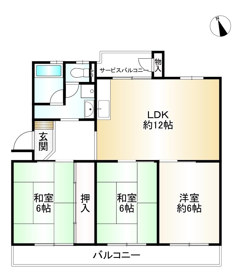 3LDK apartment in Fushimi Ward, Kyoto - Photo 1