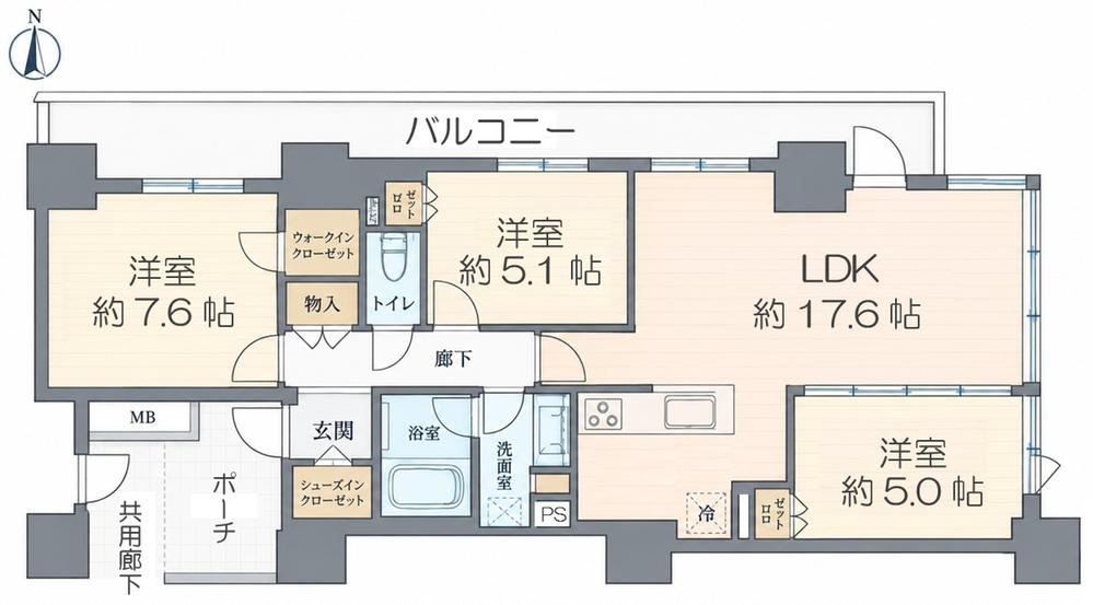 3LDK apartment in Katsushika Ward, Tokyo - Photo 1