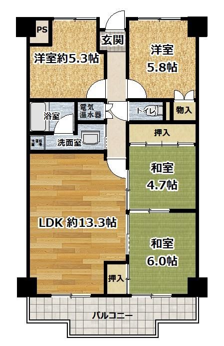 4LDK apartment in Uji, Kyoto - Photo 1
