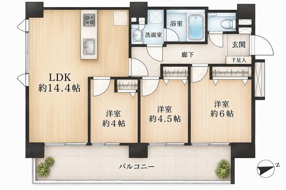 3LDK apartment in Machida, Tokyo - Photo 1