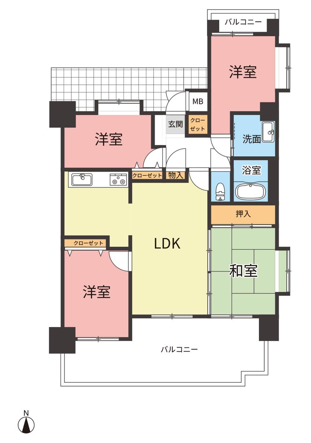 4LDK apartment in Fukuyama, Hiroshima - Photo 1