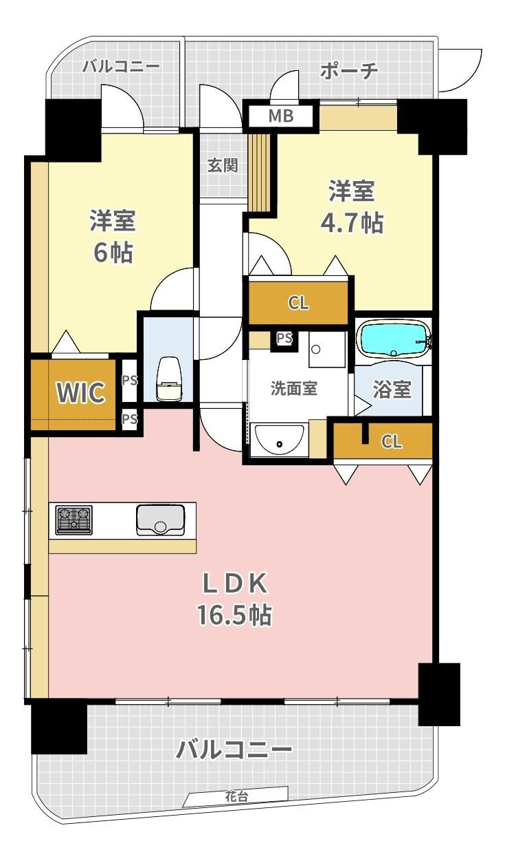 2LDK apartment in Nishiyodogawa Ward, Osaka - Photo 1