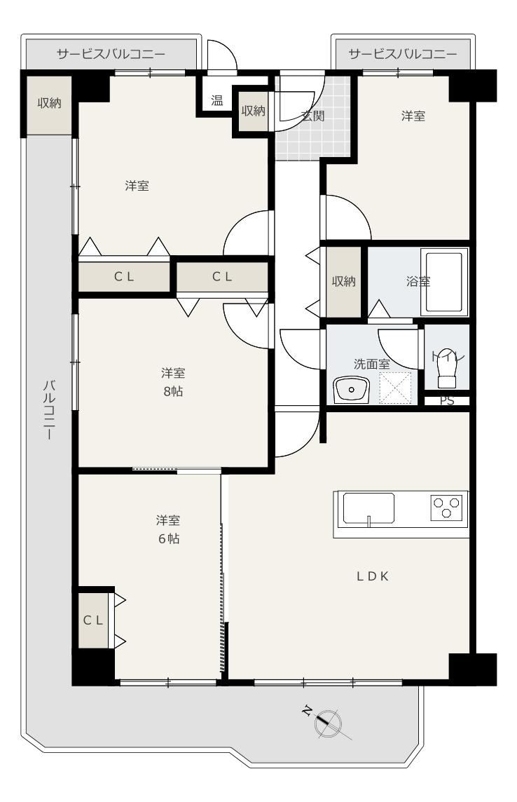 4LDK apartment in Moriguchi, Osaka - Photo 1