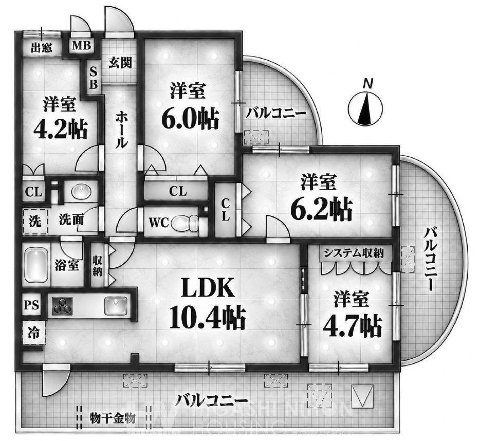4LDK apartment in Aoba Ward, Yokohama, Kanagawa - Photo 1