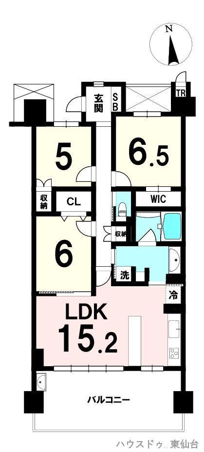 3LDK apartment in Izumi Ward, Sendai, Miyagi - Photo 1