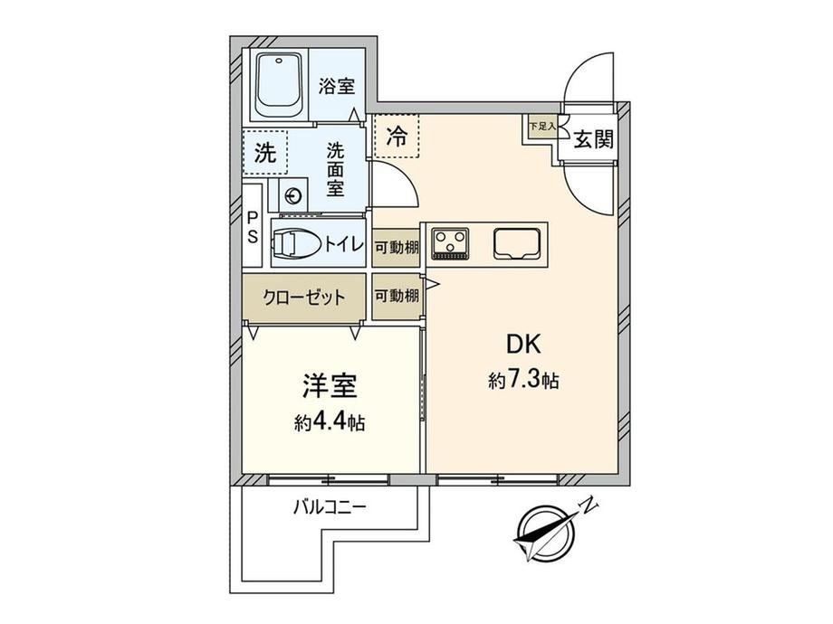 1DK apartment in Musashino, Tokyo - Photo 1