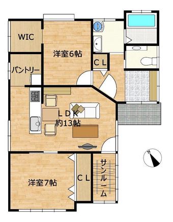 2LDK house in Agano