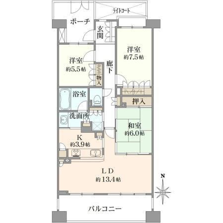 3LDK apartment in Takatsu Ward, Kawasaki, Kanagawa - Photo 1