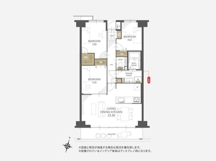 3LDK apartment in Minuma Ward, Saitama - Photo 1