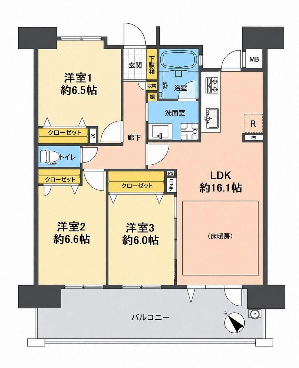 3LDK apartment in Higashi Ward, Fukuoka - Photo 1