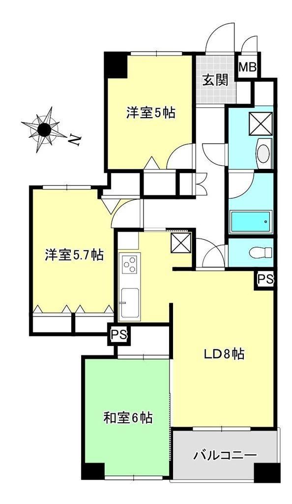 3LDK apartment in Sumida Ward, Tokyo - Photo 1