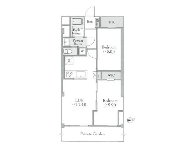 2LDK apartment in Komae, Tokyo - Photo 1