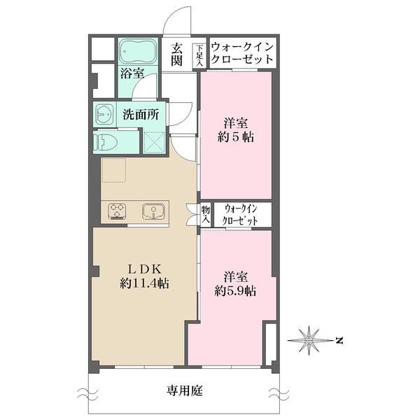 2LDK apartment in Komae, Tokyo - Photo 1