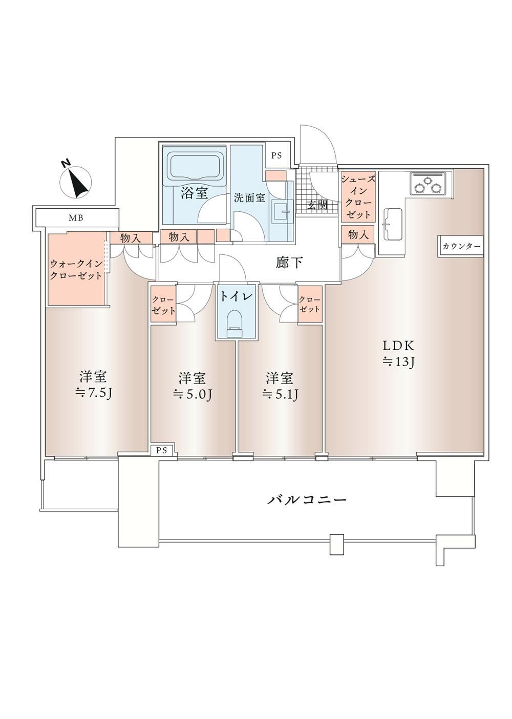 3LDK apartment in Koto Ward, Tokyo - Photo 1