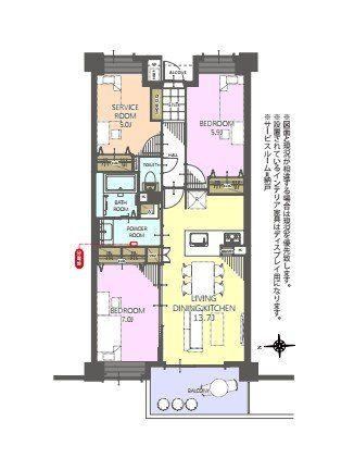 2LDK+S apartment in Higashimurayama, Tokyo - Photo 1