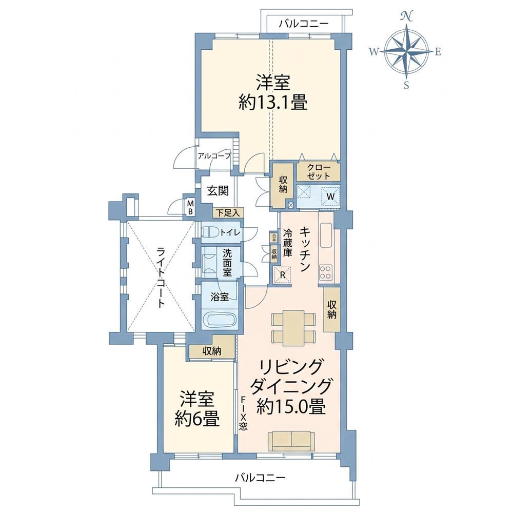 2LDK apartment in Aoba Ward, Yokohama, Kanagawa - Photo 1