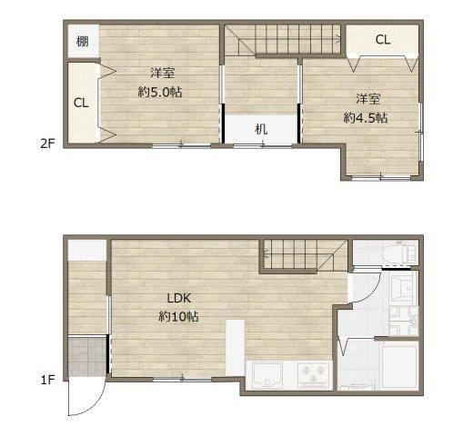 2LDK house in Nada Ward, Kobe, Hyogo - Photo 1