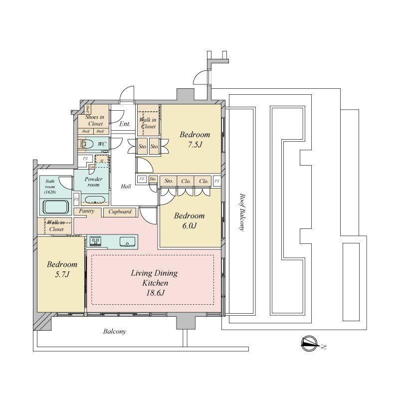 3LDK apartment in Nerima Ward, Tokyo - Photo 1