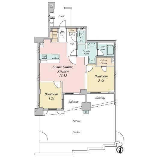 2LDK apartment in Setagaya Ward, Tokyo - Photo 1