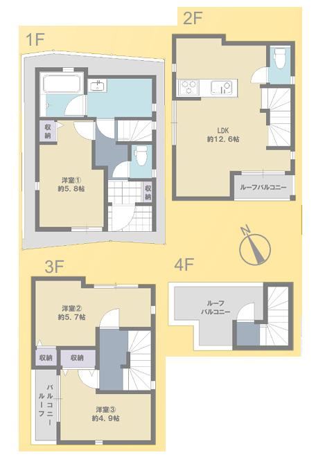 3LDK house in Sumida Ward, Tokyo - Photo 1