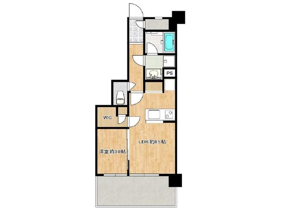 1LDK apartment in Asaka, Saitama - Photo 1