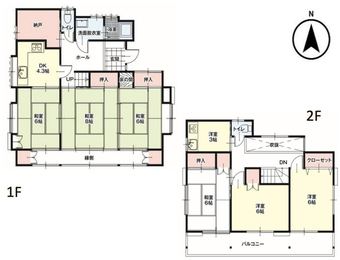 6K+S house in Higashimatsuyama