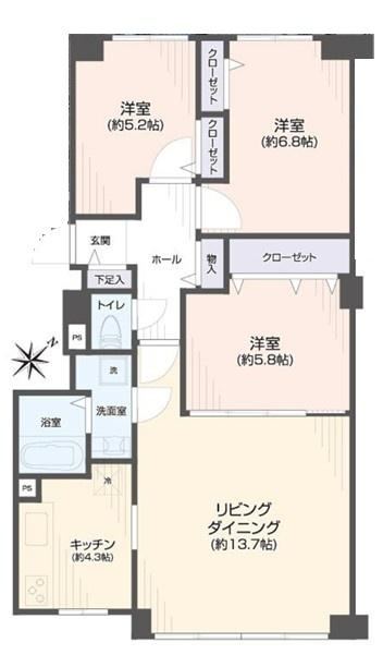 3LDK apartment in Toyohira Ward, Sapporo, Hokkaido - Photo 1