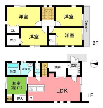 4LDK+S house in Handa