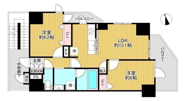 2LDK apartment in Hachioji, Tokyo - Photo 1