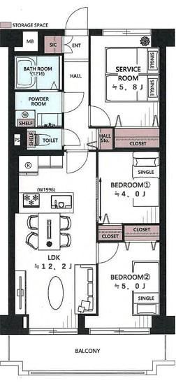 2LDK+S apartment in Ota Ward, Tokyo - Photo 1