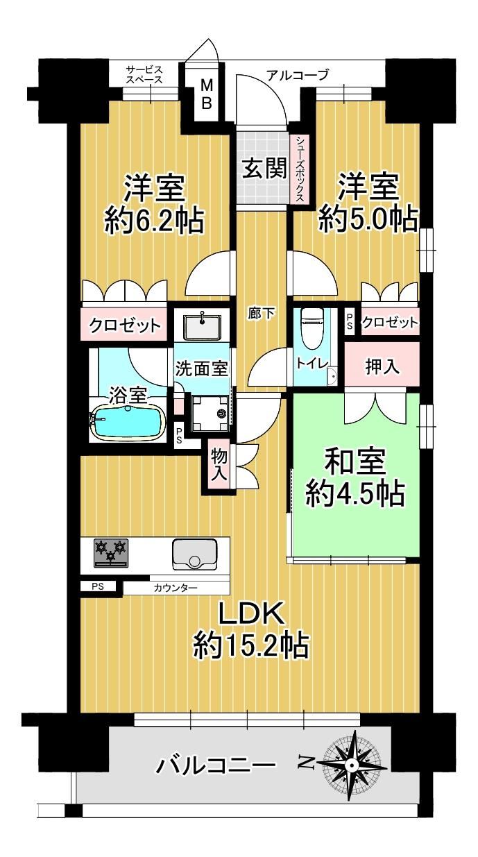 3LDK apartment in Shimogyo Ward, Kyoto - Photo 1