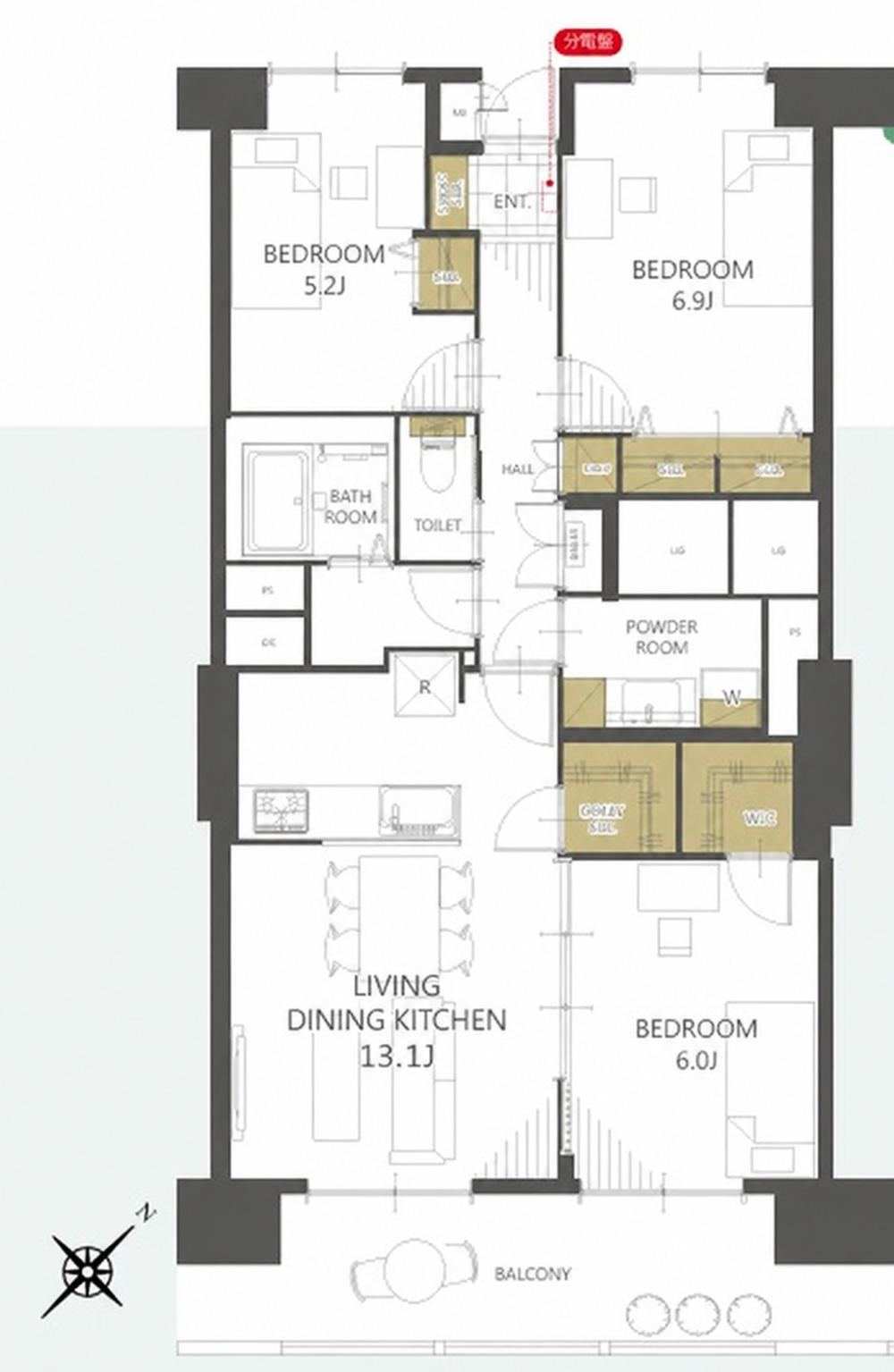 3LDK apartment in Nishi Ward, Sapporo, Hokkaido - Photo 1